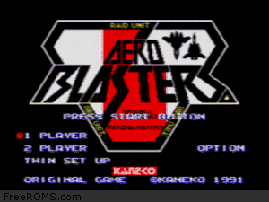 Aero Blasters Screen Shot 1