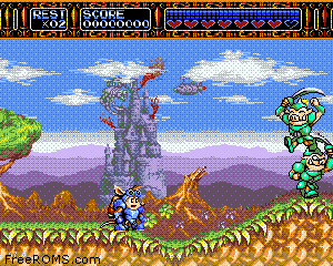 Rocket Knight Adventures Screen Shot 2