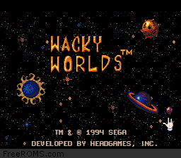 Wacky Worlds Screen Shot 1