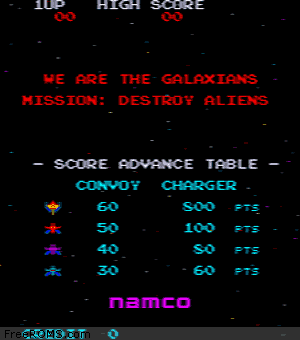 Galaxian (Namco set 1) Screen Shot 1