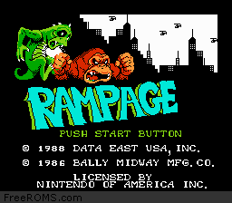 Rampage Screen Shot 1